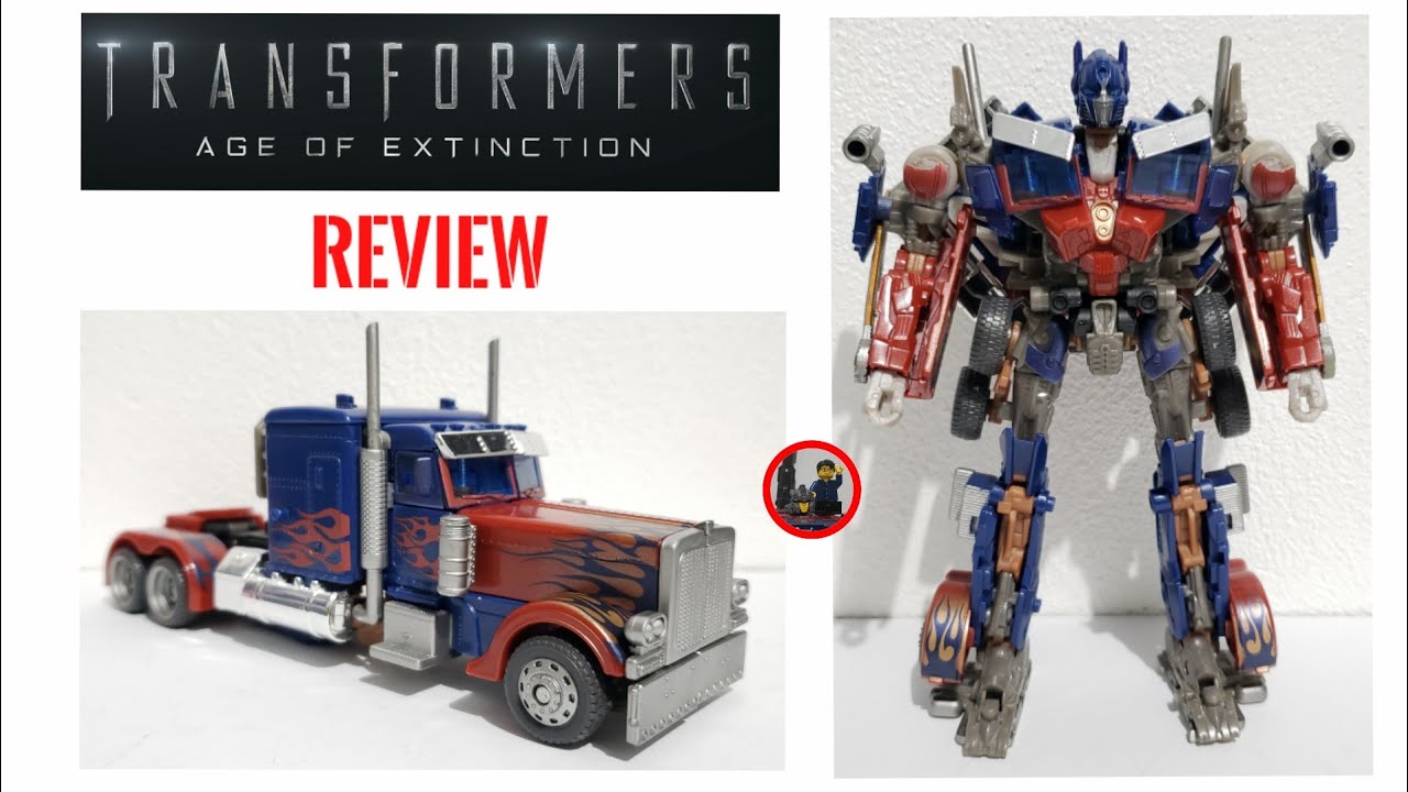 TRANSFORMERS AGE OF EXTINCTION AD 12 REVENGE OPTIMUS PRIME VOYAGER (BATTLE BLADES MOLD) REVIEW