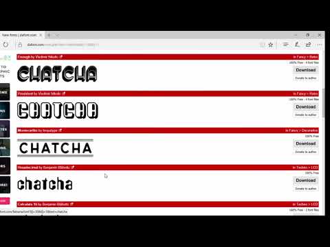 Downloading and installing fonts from Dafont.com