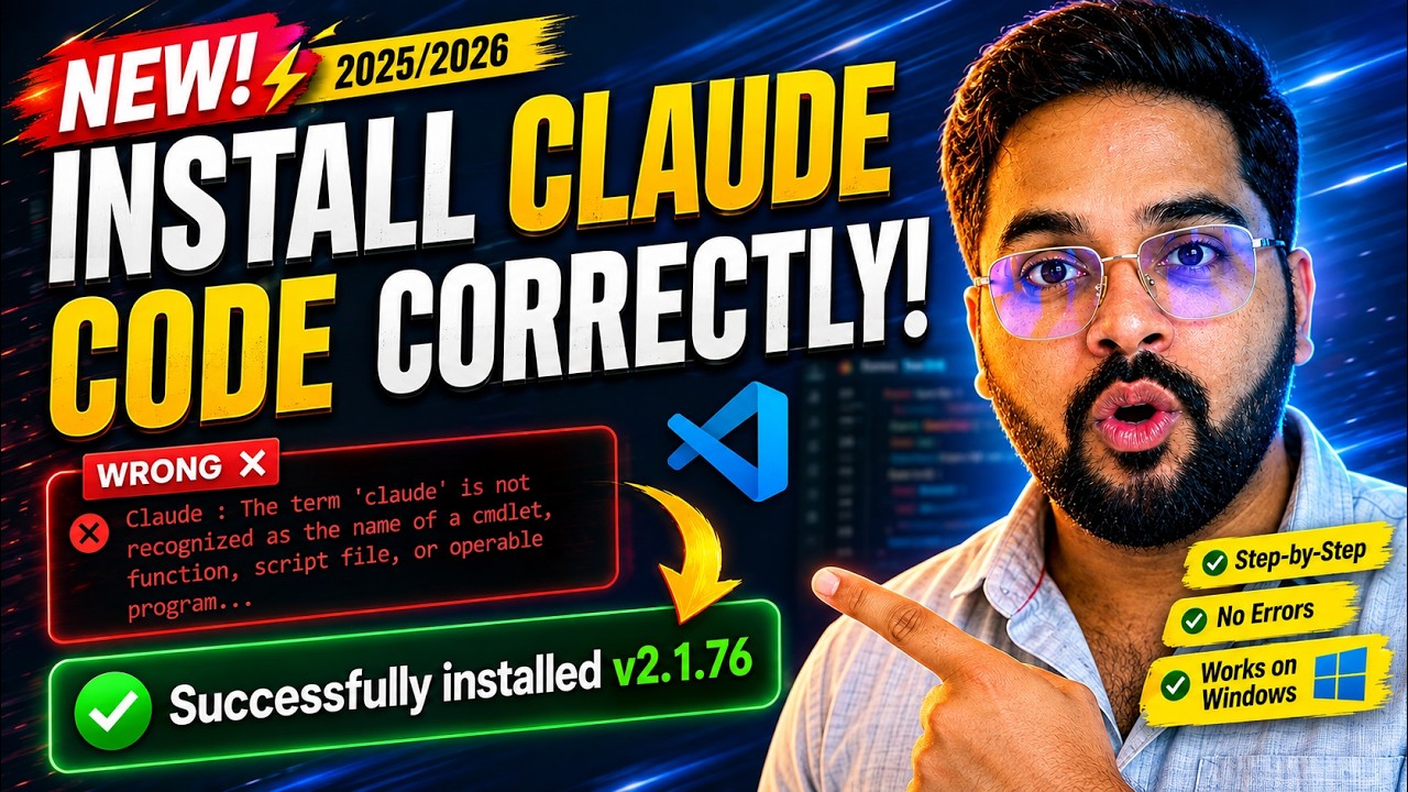 How to Install Claude Code on Windows 11 CORRECTLY (Updated 2026) | How ...