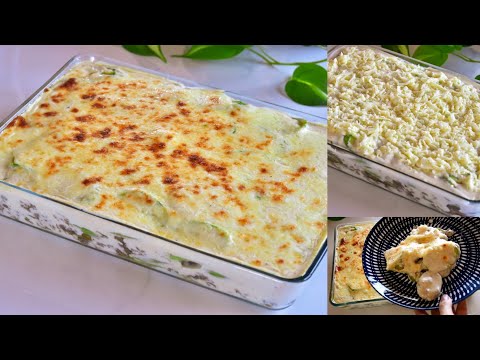 مين لسى ماجرب صنية الكوسا بالباشميل الطعم سوبر يمي