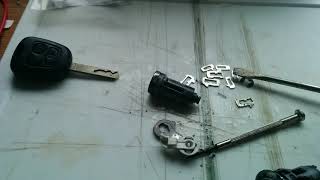 How to rebuild a car door lock to fit a key