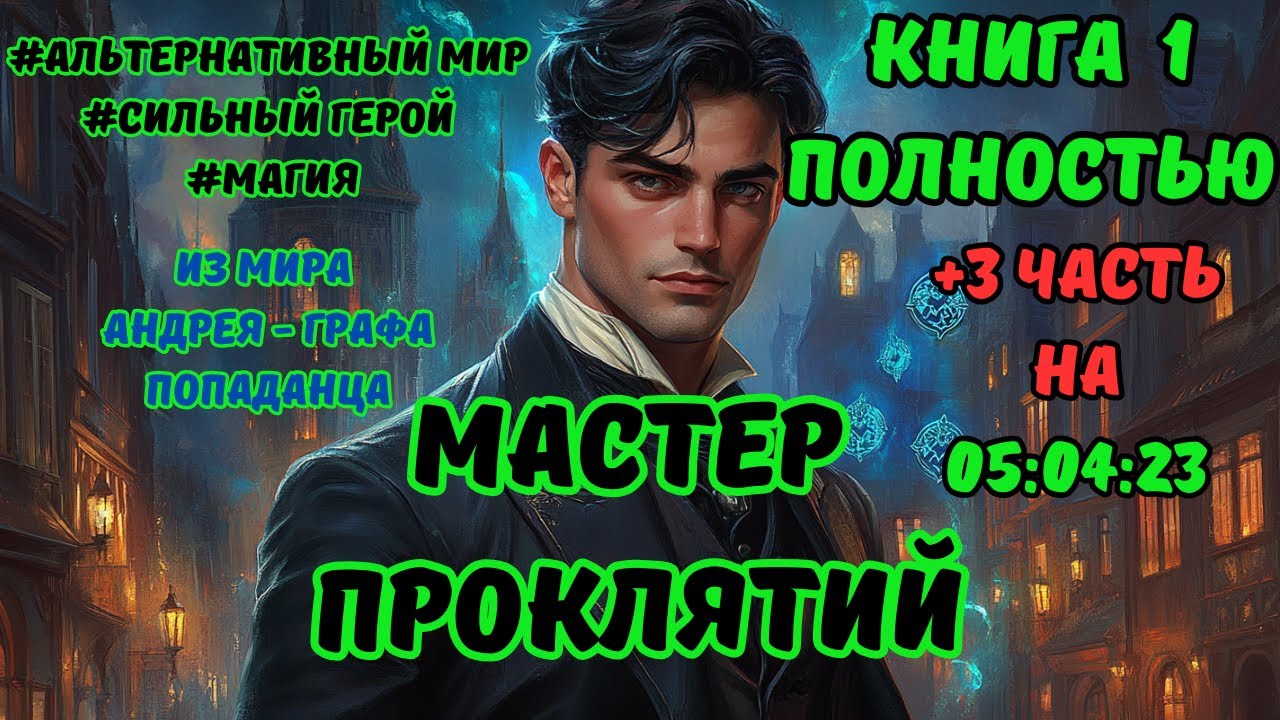 АУДИОКНИГА ПОЛНОСТЬЮ | МАСТЕР ПРОКЛЯТИЙ | КНИГА 1  | ФЭНТЕЗИ | ПОПАДАНЕЦ |  #аудиокнига  #аудиокниги
