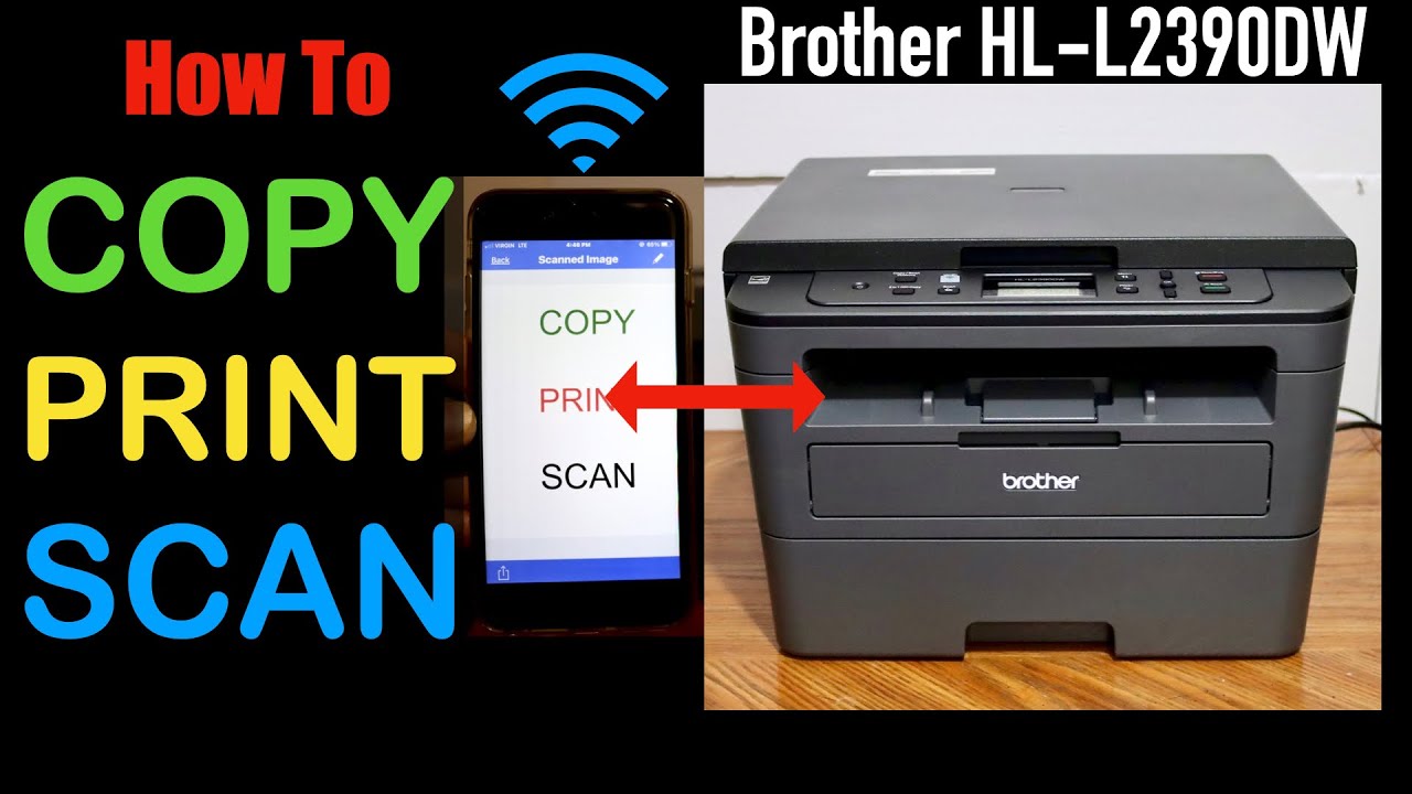 How To Copy Print Scan With Brother HL L2390dw Printer YouTube How To Copy Print Scan With Brother HL L2390dw Printer YouTube