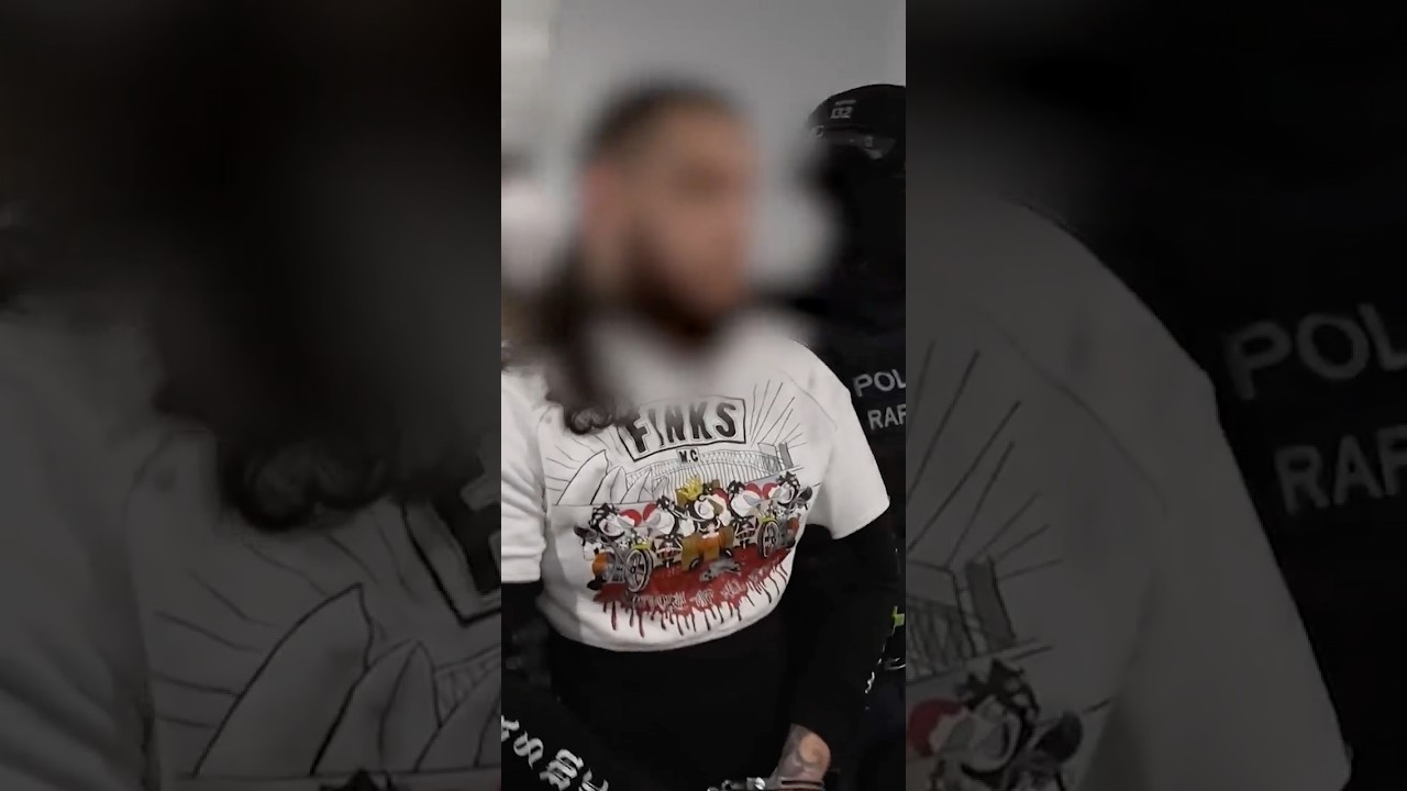 ⁣Finks bikie arrested in Sydney by Raptor Squad #gridsparta #bikies