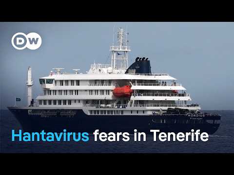 Hantavirus fears spark Tenerife protests as cruise ship Hondius heads to the island | DW News

After being stranded off the coast of Cape Verde, the ill-fated cruise ship is now en route to the Canary Islands for an evacuation. Despite authorities' reassurances that the risk of infection is low, protests have erupted in Tenerife over the planned docking.

#Hantavirus #fears #spark #Tenerife #protests