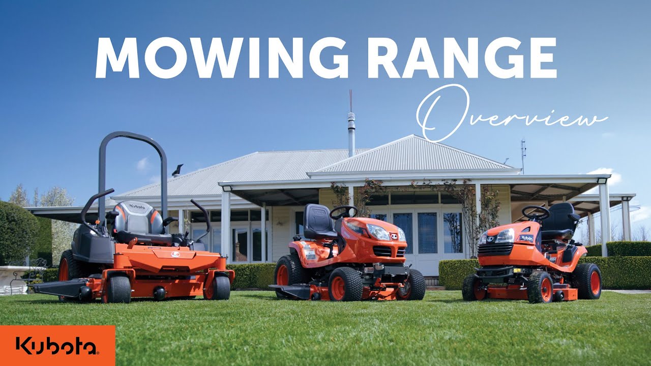 Kubota's Mower Range Overview | Residential Ride on & Zero turn mowers