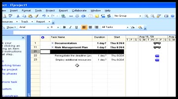 Inserting Moving and Deleting Tasks || Having a Clear-Cut Project Plan || Learn Project in English