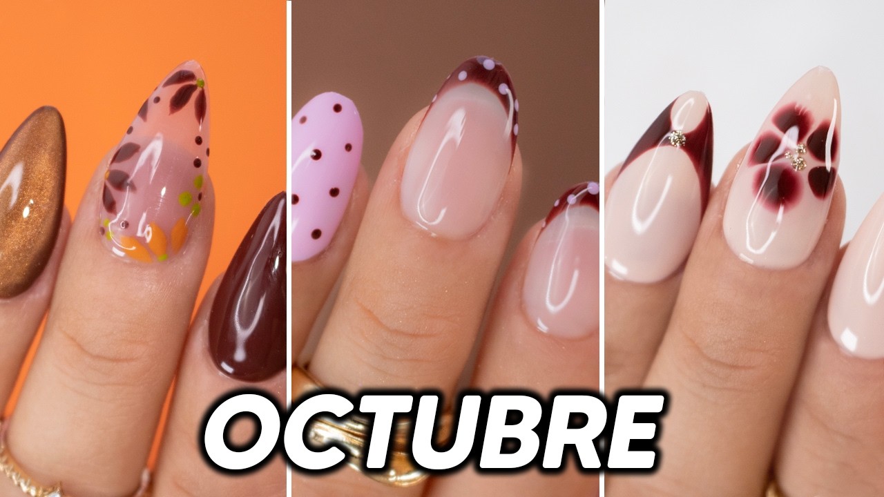 Uñas OCTUBRE 2025 🍂| Fácil y Bonitas