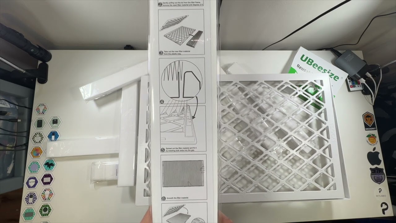 UBeesize 9 Pack 16x25x1 Reusable Air Filter Unboxing & Demo