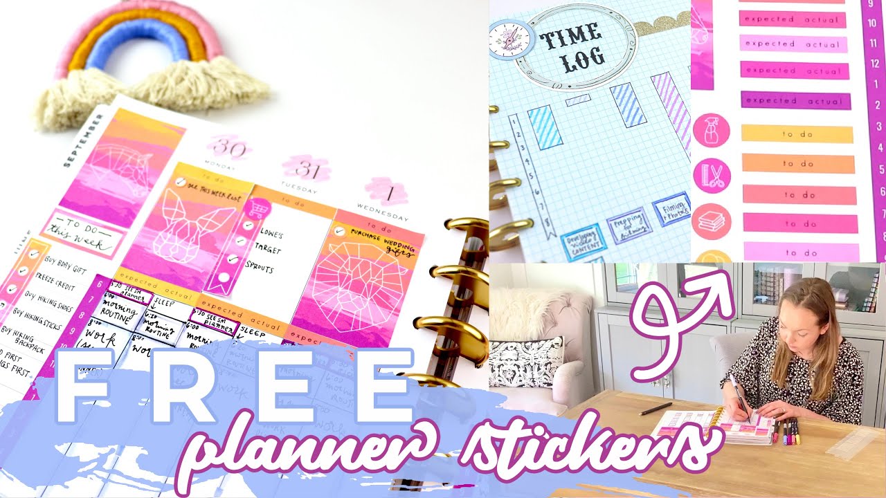 Free Printable! Happy Planner Stickers | Benefits of Time Tracking ...