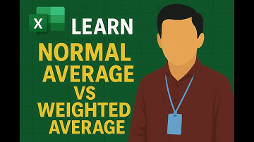 Normal average vs Weighted average in short cut excel