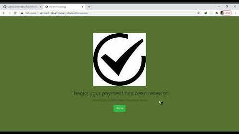 The Spark Foundation Intrnship Task 3=Payment Gateway