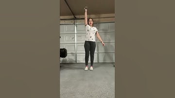 Reverse lunge with dumbbell press overhead