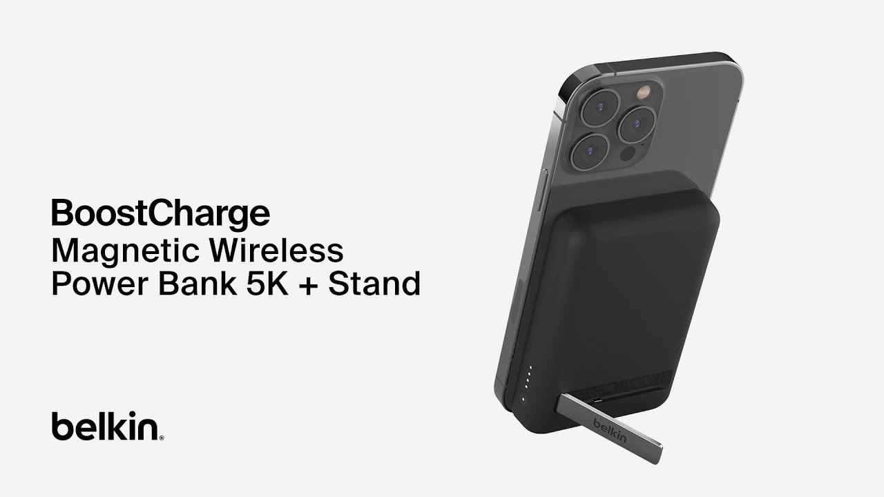 Belkin BoostCharge Magnetic Wireless Power Bank 5K + Stand 