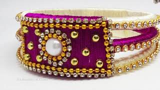 Desinger silk thread bangles | how to maker silk thread designer bangles