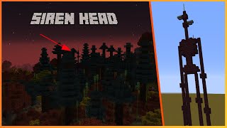 How To Build SIREN HEAD In Minecraft! Tutorial