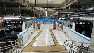 (終電)京浜東北線　大宮駅　E233系　サイ150編成「根岸線全線開通50周年HM付き　到着シーン