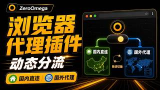 用 ZeroOmega 精准控制浏览器代理，国内直连国外走代理