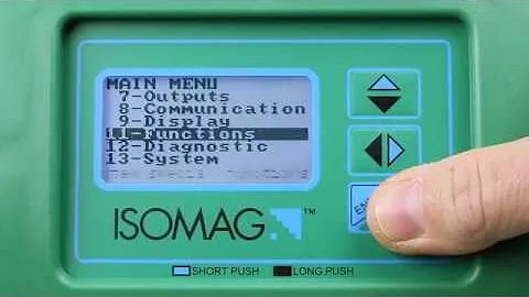 Electromagnetic flowmeter FLOWIZ MV - ISOMAG: How to set the totalizer unit of measure?