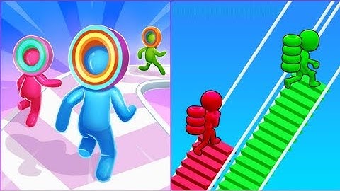 🏗️ Bridge Race vs 🧍‍♂️ Layer Man – Build or Grow Challenge! 💥 | Epic Mobile Gameplay (2048 Style)