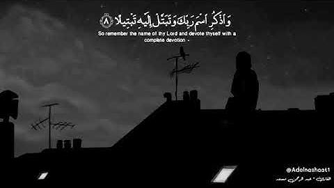 واذكر إسم ربك وتبتل إليه تبتيلا📚|القارئ عبد الرحمن مسعد