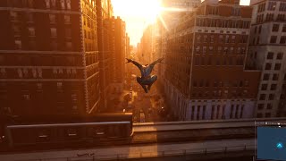 Sunset Swinging | Catching some NYC Air | SPIDERMAN PS4