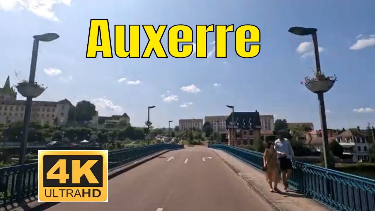 Auxerre 4K - Driving- French region