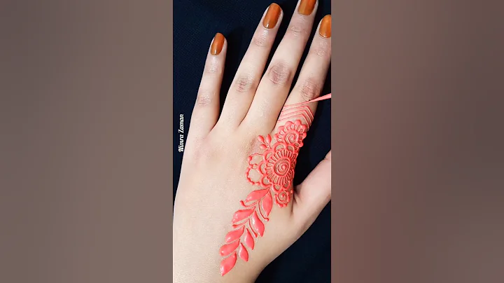 #shorts Simple one finger mehndi design #mehndi #henna