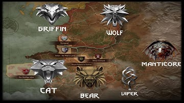 The Origin and Location of Every Witcher School