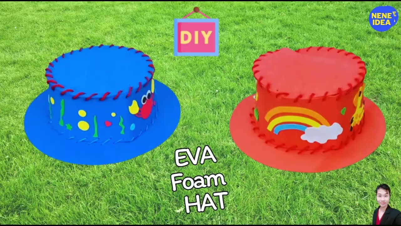 Simply easy diy hat ideas [Make a fancy hat] with eva foam sea animal by neneidea