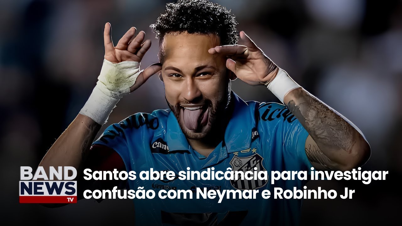 Defesa de Robinho Jr. pede imagens do treino do Santos com uma notificação extrajudicia| BandNews TV
