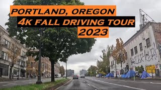 Portland, Oregon | 4k Fall Driving Tour | 2023