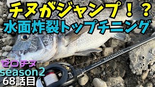 チニング】ゼロチヌ season2 水面炸裂！！これぞトップチニング