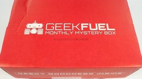 Geek Fuel November 2015 Unboxing + Coupon #geekfuel