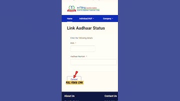 aadhar pan card link status pan card to aadhar card #shortsfeed
