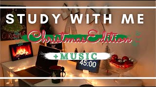 Study with me CHRISTMAS EDITION [45 mins] + light music