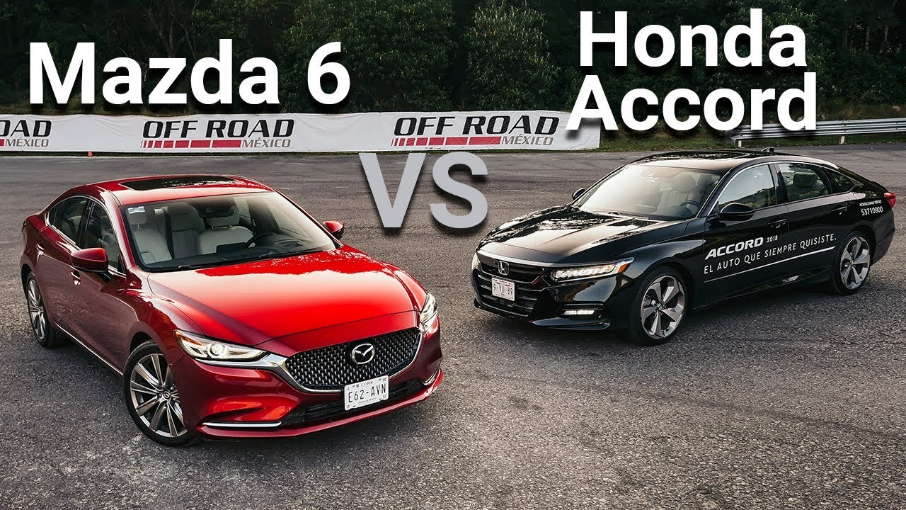 Mazda 6 VS Honda Accord Frente a frente YouTube