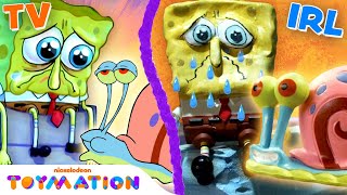 Where's Gary? Song w/ SpongeBob IRL! | SpongeBob Toy Play | Toymation Resimi