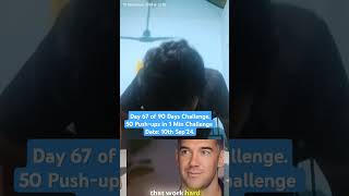 Day 67 Of 90 Days Challenge.50 Push-Ups In 1 Min Challenge Date 10Th Sep24.