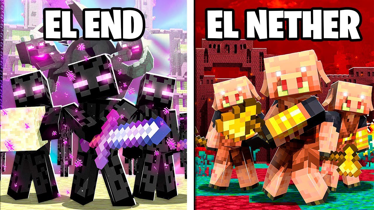 100 Jugadores Simulan Una Civilización A Través De Dimensiones En Minecraft!