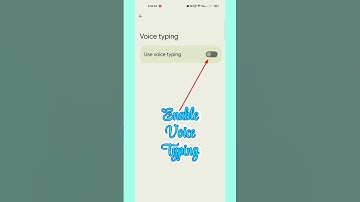 How To Enable Voice Typing In Keyboard || #shorts #trending