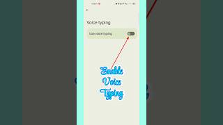 How To Enable Voice Typing In Keyboard || #shorts #trending