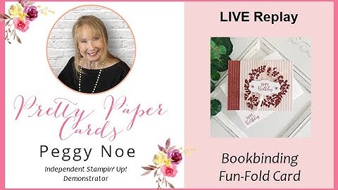 LIVE Fun-Fold Bookbinding Card Tutorial 🌸