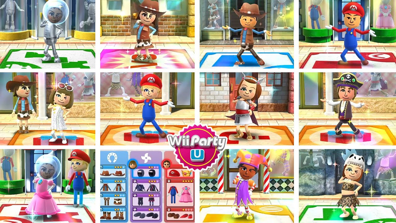 Wii Party U Longplay🎵🎵 Mii Fashion Plaza gameplay🎵 3 Round | AlexGamingTV