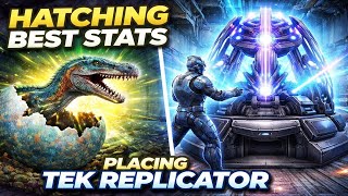 How Am I This LUCKY?! Best Baryonyx Stats + TEK Replicator Placement | ARK MOBILE | ISLAND MAP