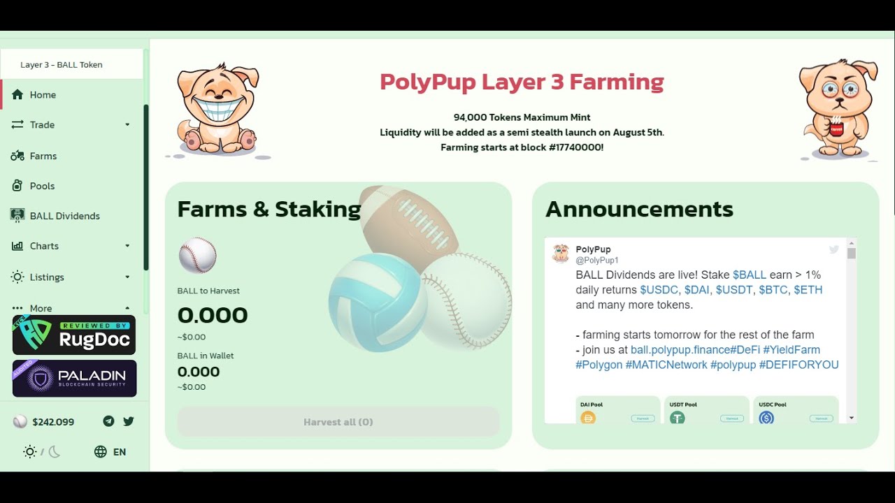 DeFi Khỡi Chạy Layer 3 Sàn Polypup Mạng Polygon