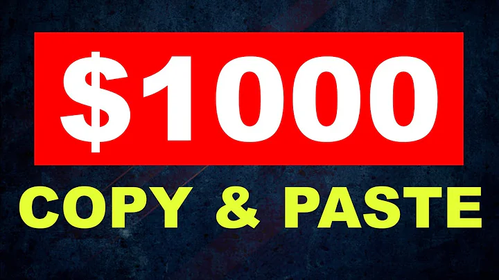 Earn $1,000 Copy Pasting For FREE! [Make Money Onl...