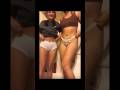 2 college teens showing off panties
