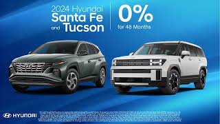 2024 Hyundai Santa Fe and Tucson 0% APR for 48 Months at Korum Hyundai