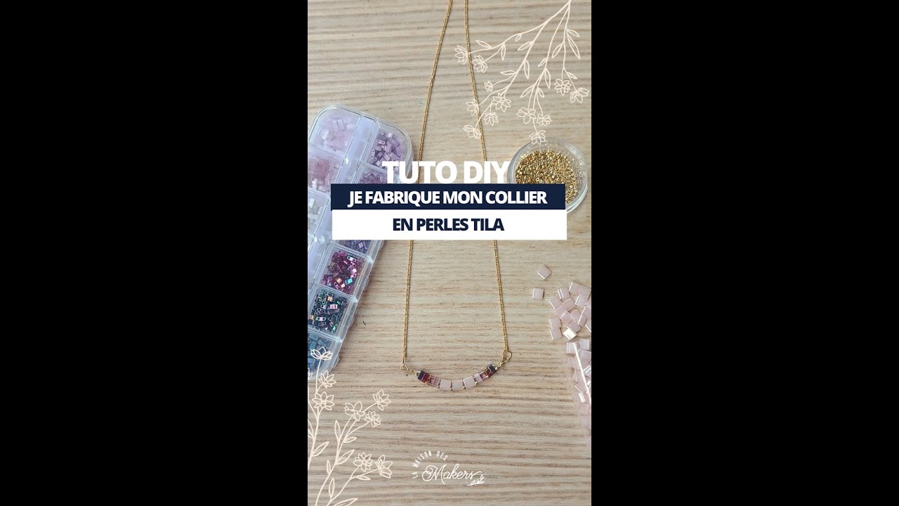 Mon Collier Tuto DIY : Mon collier en perles TILA - YouTube